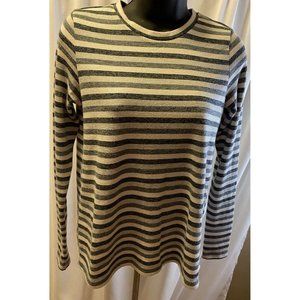 American Eagle Womens Size XS Soft & Sexy Plush Sriped Long Sleeve Pullover